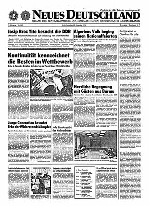 Neues Deutschland Online-Archiv vom 02.11.1974