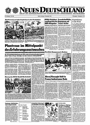 Neues Deutschland Online-Archiv vom 03.11.1974