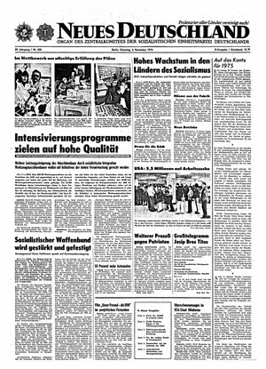 Neues Deutschland Online-Archiv vom 05.11.1974