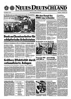Neues Deutschland Online-Archiv vom 10.11.1974