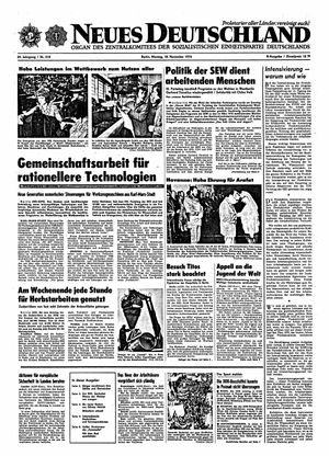 Neues Deutschland Online-Archiv vom 18.11.1974