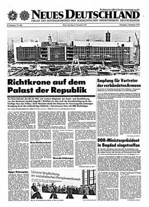 Neues Deutschland Online-Archiv vom 19.11.1974