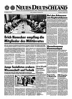 Neues Deutschland Online-Archiv vom 23.11.1974