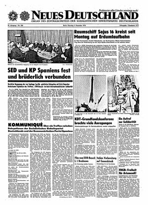 Neues Deutschland Online-Archiv on Dec 3, 1974