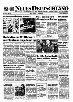 Neues Deutschland Online-Archiv vom 05.12.1974