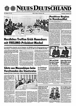 Neues Deutschland Online-Archiv on Dec 6, 1974