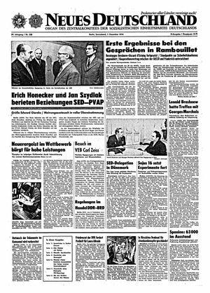 Neues Deutschland Online-Archiv vom 07.12.1974