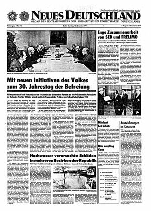 Neues Deutschland Online-Archiv vom 10.12.1974