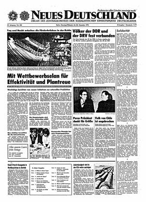 Neues Deutschland Online-Archiv vom 24.12.1974