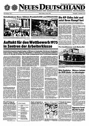 Neues Deutschland Online-Archiv vom 03.01.1975