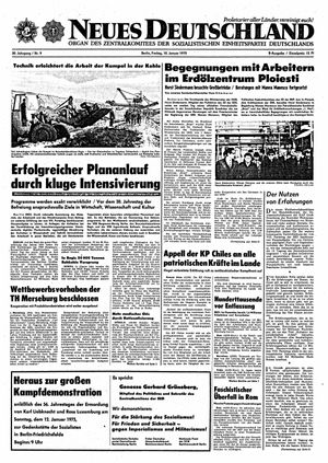 Neues Deutschland Online-Archiv vom 10.01.1975