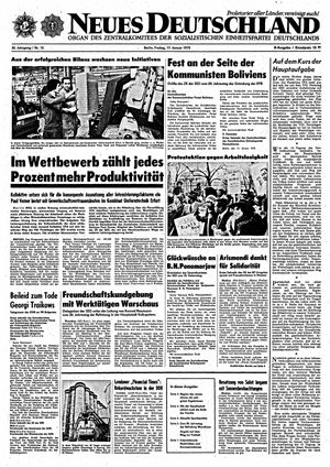 Neues Deutschland Online-Archiv vom 17.01.1975