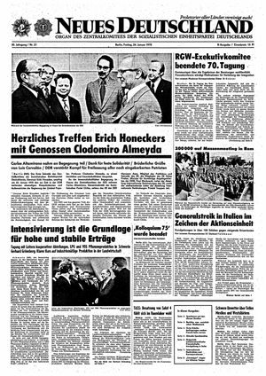 Neues Deutschland Online-Archiv vom 24.01.1975
