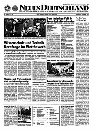 Neues Deutschland Online-Archiv on Jan 25, 1975