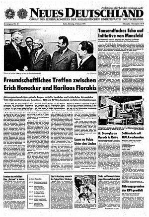 Neues Deutschland Online-Archiv vom 04.02.1975