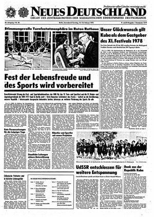 Neues Deutschland Online-Archiv vom 15.02.1975