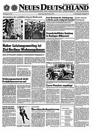 Neues Deutschland Online-Archiv vom 20.02.1975