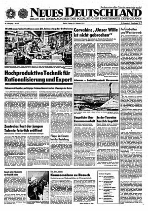 Neues Deutschland Online-Archiv vom 21.02.1975