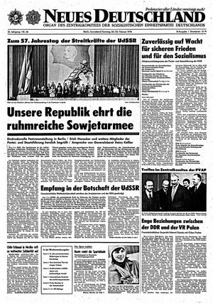 Neues Deutschland Online-Archiv vom 22.02.1975
