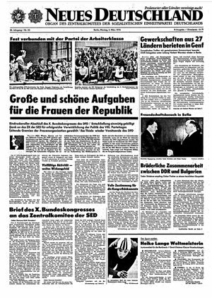 Neues Deutschland Online-Archiv vom 03.03.1975