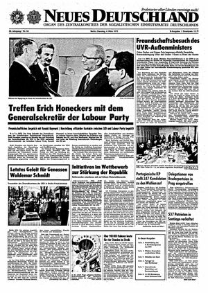 Neues Deutschland Online-Archiv vom 04.03.1975