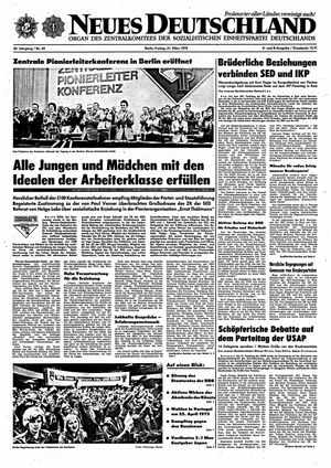Neues Deutschland Online-Archiv vom 21.03.1975