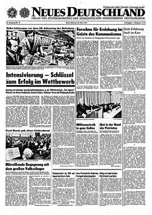 Neues Deutschland Online-Archiv vom 26.03.1975