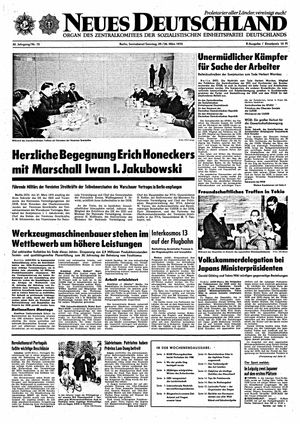 Neues Deutschland Online-Archiv vom 29.03.1975