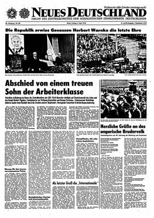 Neues Deutschland Online-Archiv vom 04.04.1975