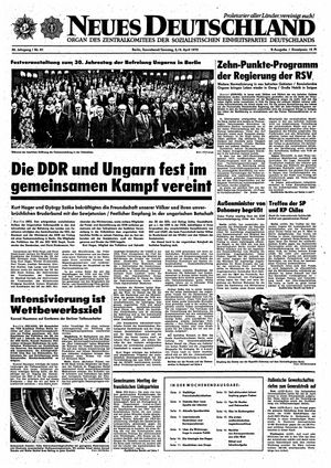 Neues Deutschland Online-Archiv vom 05.04.1975