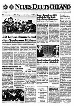 Neues Deutschland Online-Archiv vom 18.04.1975