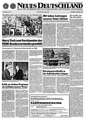 Neues Deutschland Online-Archiv vom 29.04.1975