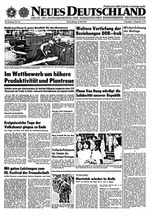 Neues Deutschland Online-Archiv on May 12, 1975