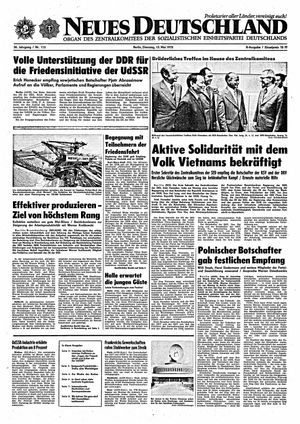 Neues Deutschland Online-Archiv vom 13.05.1975
