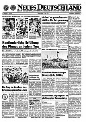 Neues Deutschland Online-Archiv on May 16, 1975