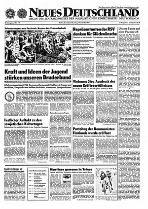 Neues Deutschland Online-Archiv vom 17.05.1975