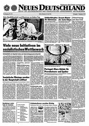 Neues Deutschland Online-Archiv vom 21.05.1975