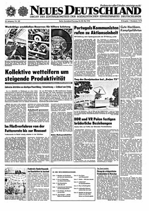 Neues Deutschland Online-Archiv vom 24.05.1975