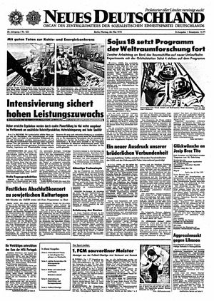 Neues Deutschland Online-Archiv vom 26.05.1975