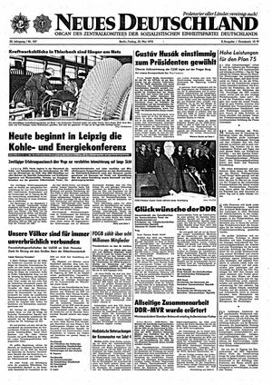 Neues Deutschland Online-Archiv vom 30.05.1975
