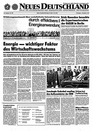 Neues Deutschland Online-Archiv vom 31.05.1975