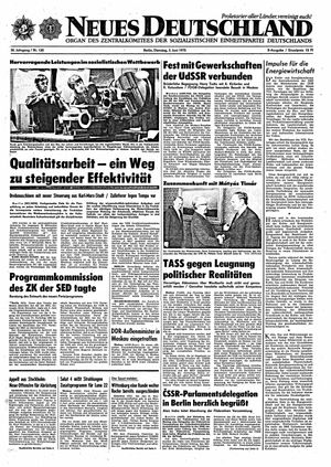 Neues Deutschland Online-Archiv vom 03.06.1975