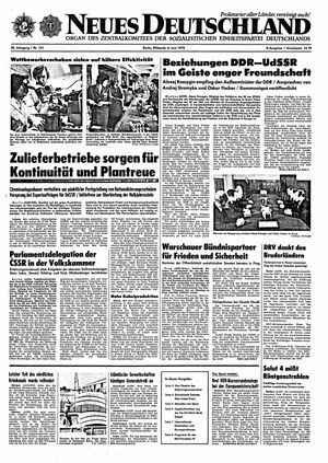 Neues Deutschland Online-Archiv vom 04.06.1975