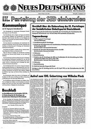 Neues Deutschland Online-Archiv vom 06.06.1975