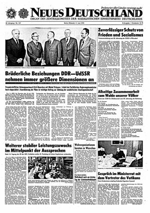 Neues Deutschland Online-Archiv vom 11.06.1975