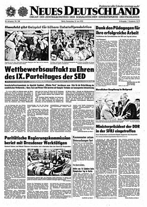Neues Deutschland Online-Archiv vom 12.06.1975