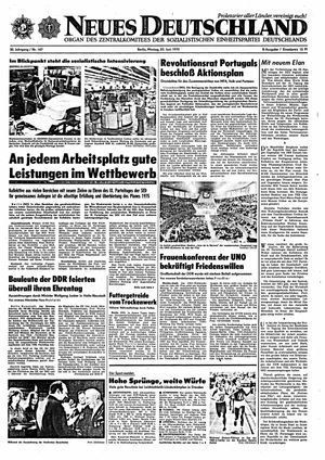 Neues Deutschland Online-Archiv vom 23.06.1975