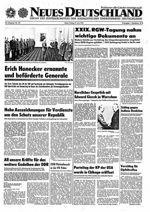 Neues Deutschland Online-Archiv vom 27.06.1975