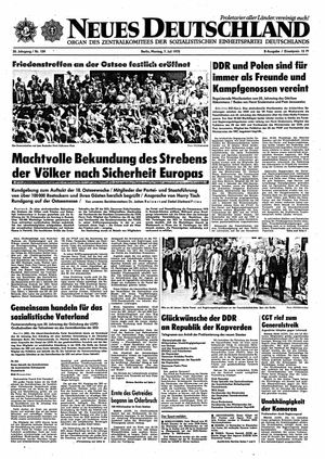 Neues Deutschland Online-Archiv vom 07.07.1975