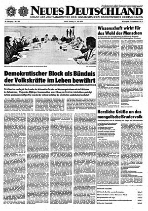 Neues Deutschland Online-Archiv vom 11.07.1975